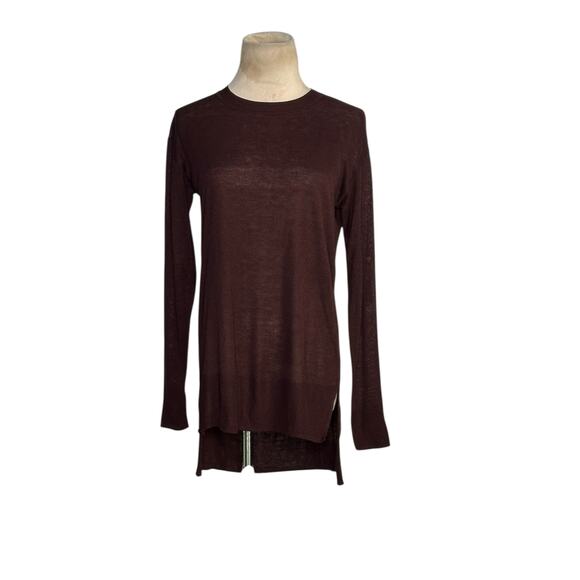 H&M brown long sleeves hi low sweater size XS - Picture 7 of 13